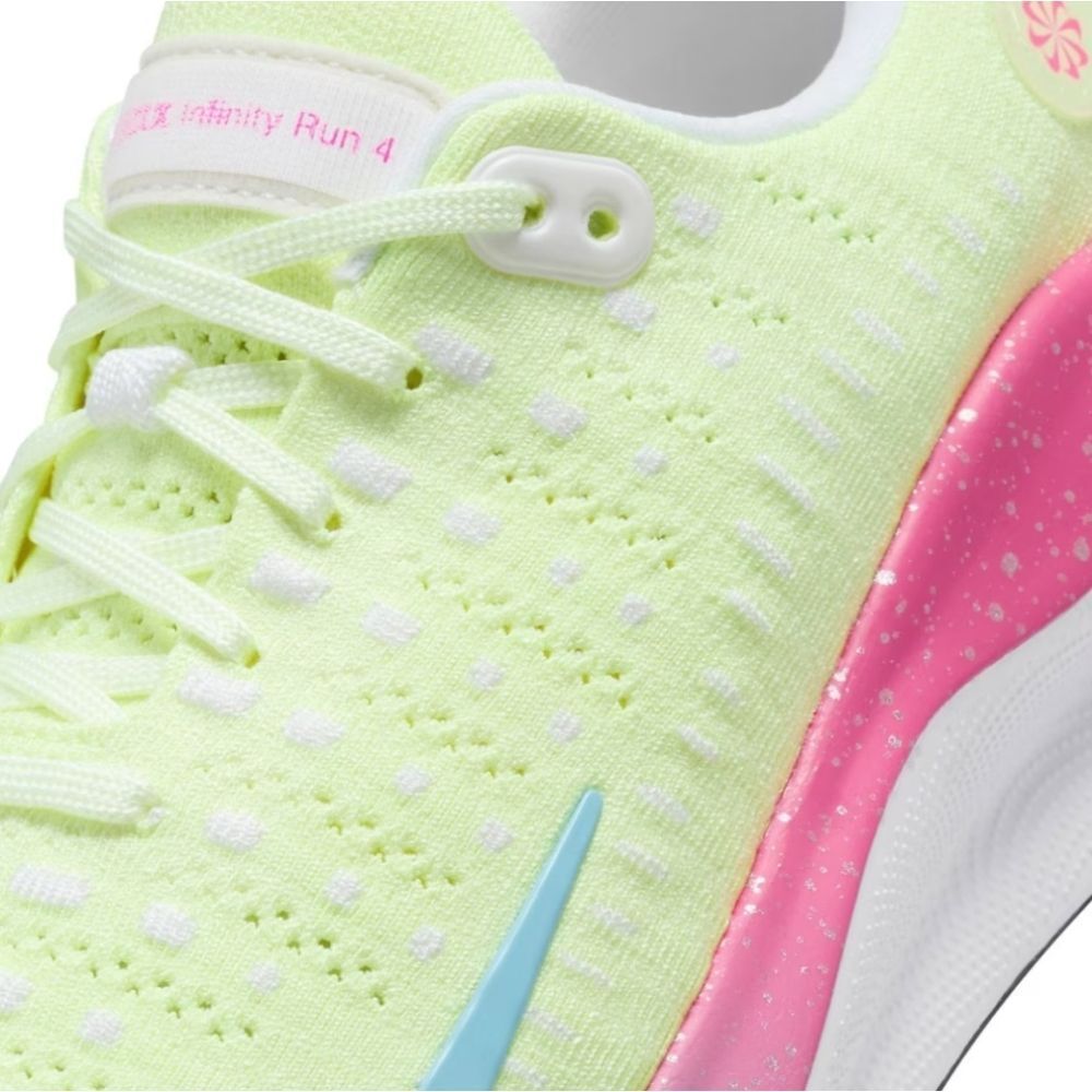 Nike InfinityRN 4 Sneaker- Barely Volt/Aquarius Blue/White Obsidian - Picture 4 of 12